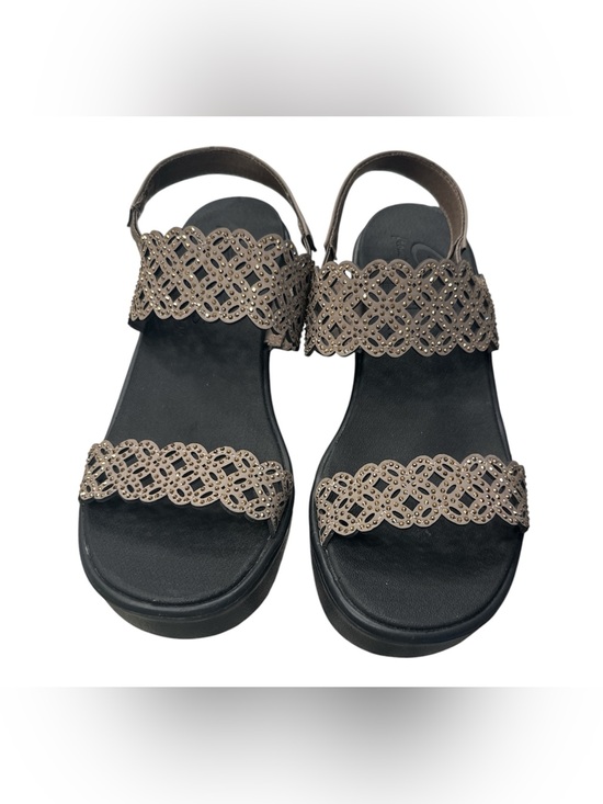 Skechers Shoes - Skechers Cali Luxe Foam Beverly Wedge Sandals Taupe Size 7 NWOB